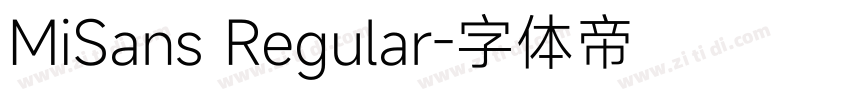 MiSans Regular字体转换